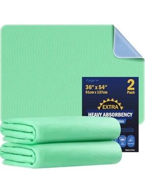 Reusable Waterproof Underpads -2-Pack 36” X 54”